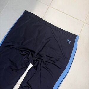 Puma Black and Blue Track Pants vintage
